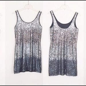 Express Sequined Party Evening Mini Dress Size S